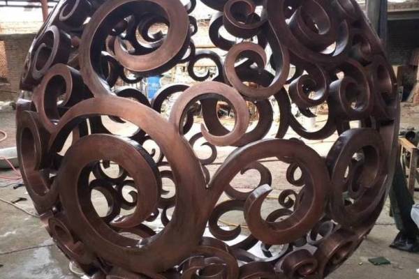 镂空球廣場不鏽鋼雕塑